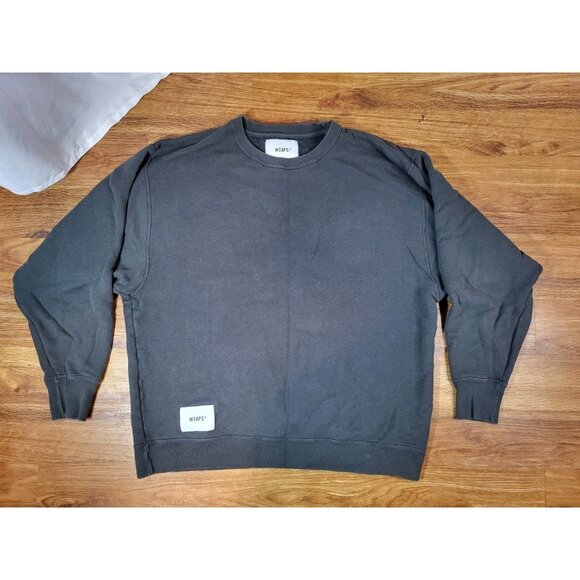 Wtaps Size X 02 BROWN Logo Patch Sweatshirt - Picture 1 of 8